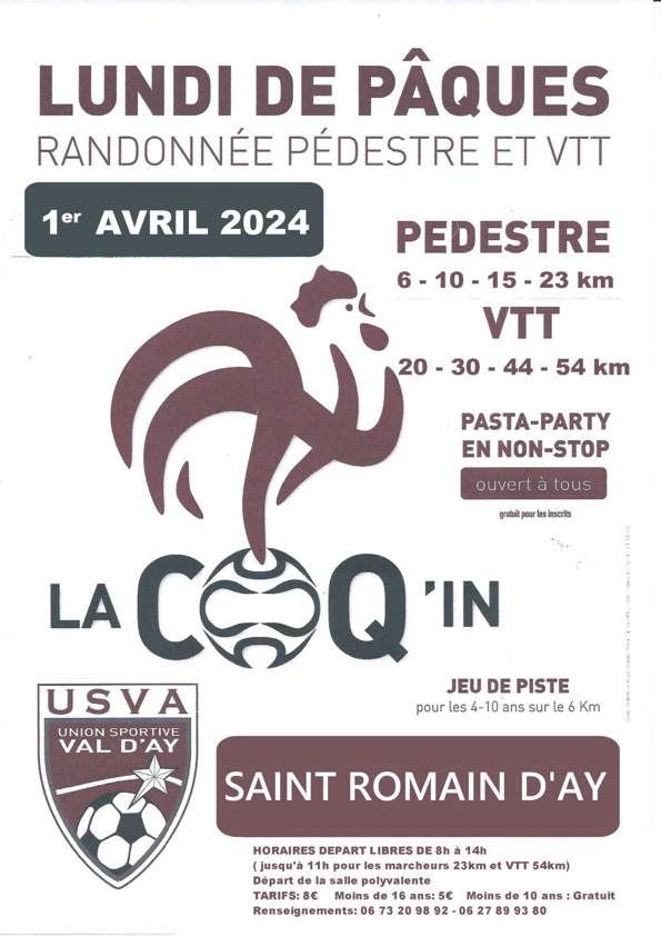 Affiche de La 25ème Coq'in à Saint-Romain-d'Ay