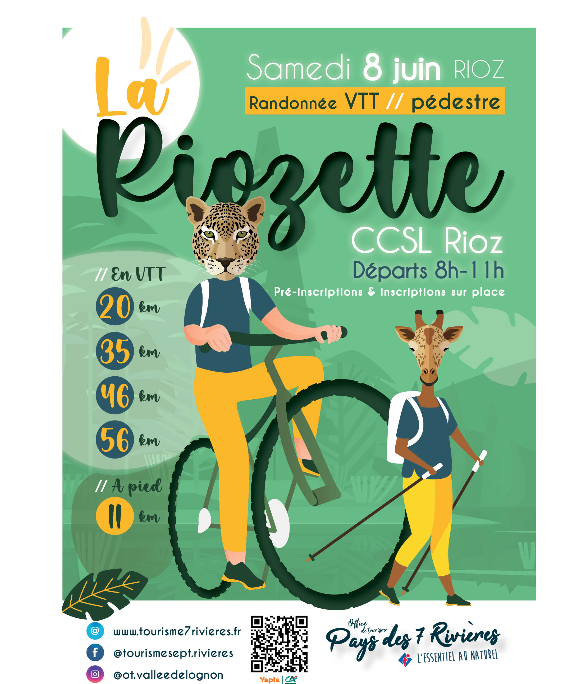 Affiche de Riozette, rando VTT et pédestre (2ème édition) à Rioz