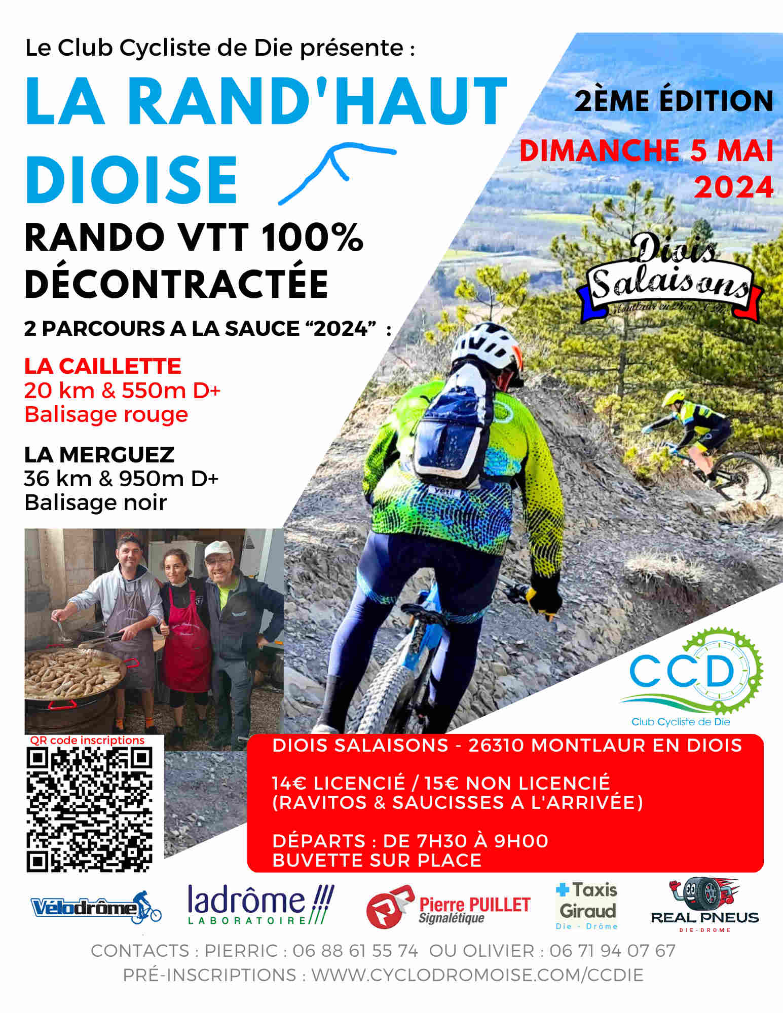 Affiche de La 2ème Rand'Haut Dioise VTT à Montlaur-en-Diois