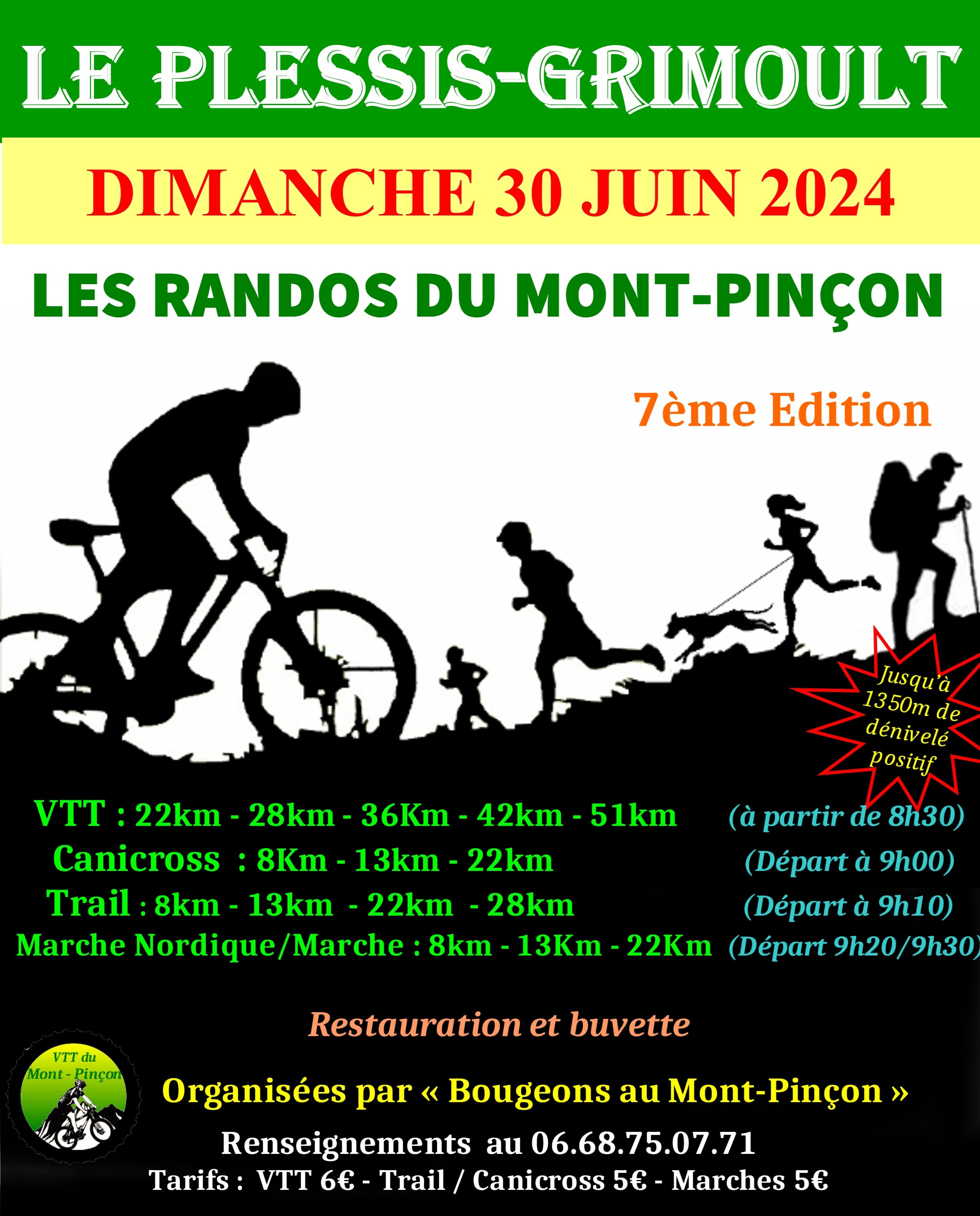 Affiche de Les Randos du Mont-Pinçon (7ème édition) au Plessis-Grimoult