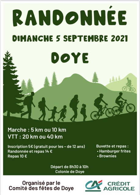 Affiche de Randonnée VTT (5ème  édition) à Doye