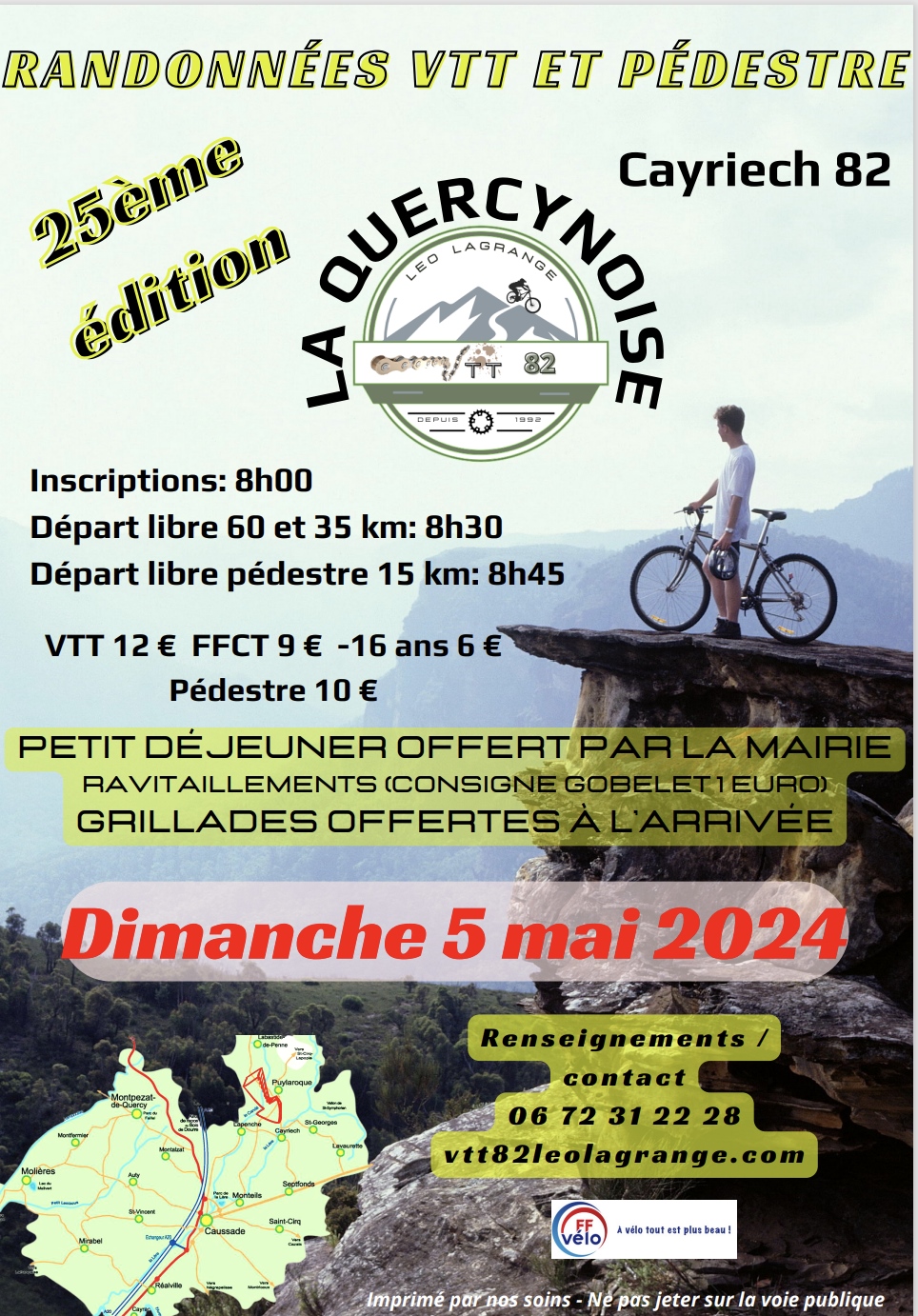 Affiche de La 25ème QUERCYNOISE à Cayriech