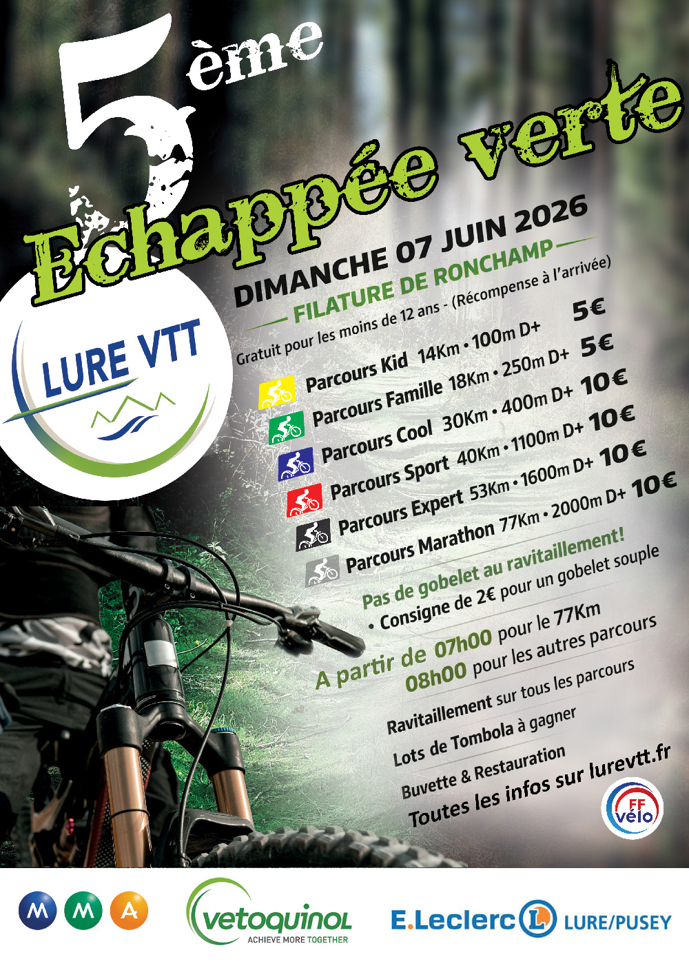 Affiche de L'échapée Verte (5ème édition) à Ronchamp