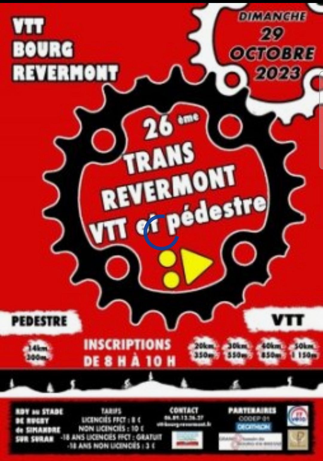 Affiche de Trans-Revermont VTT (26ème édition) à Simandre-sur-Suran