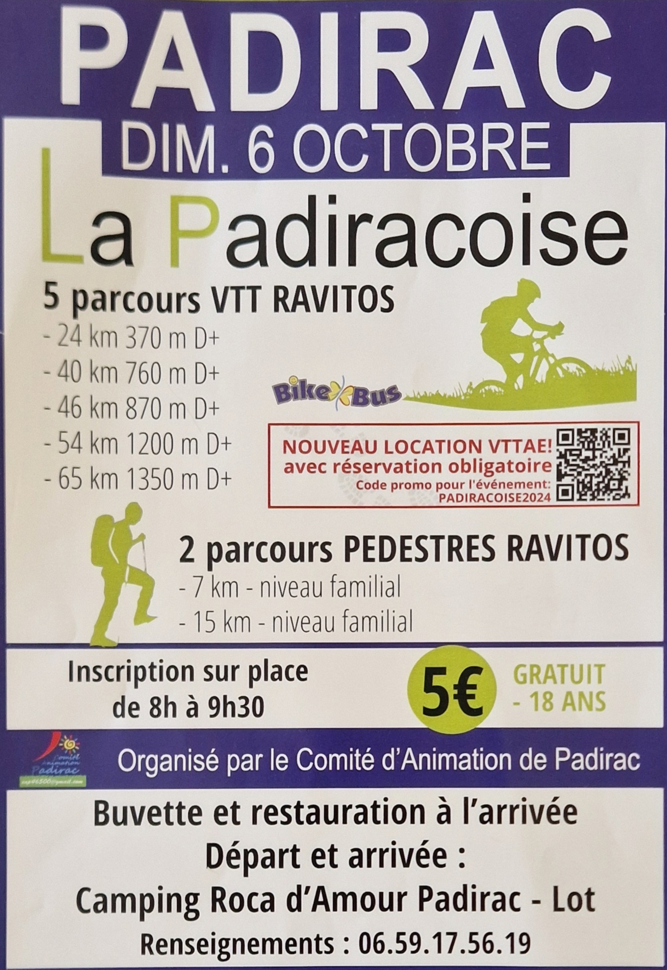 Affiche de Une randonnée VTT (6ème édition) à Padirac