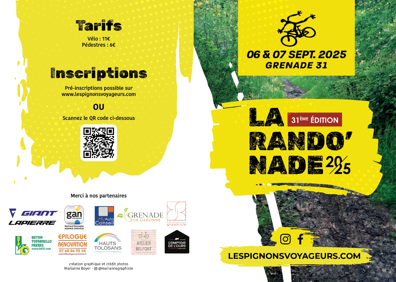 Affiche de La 31ème rando'nade à Grenade