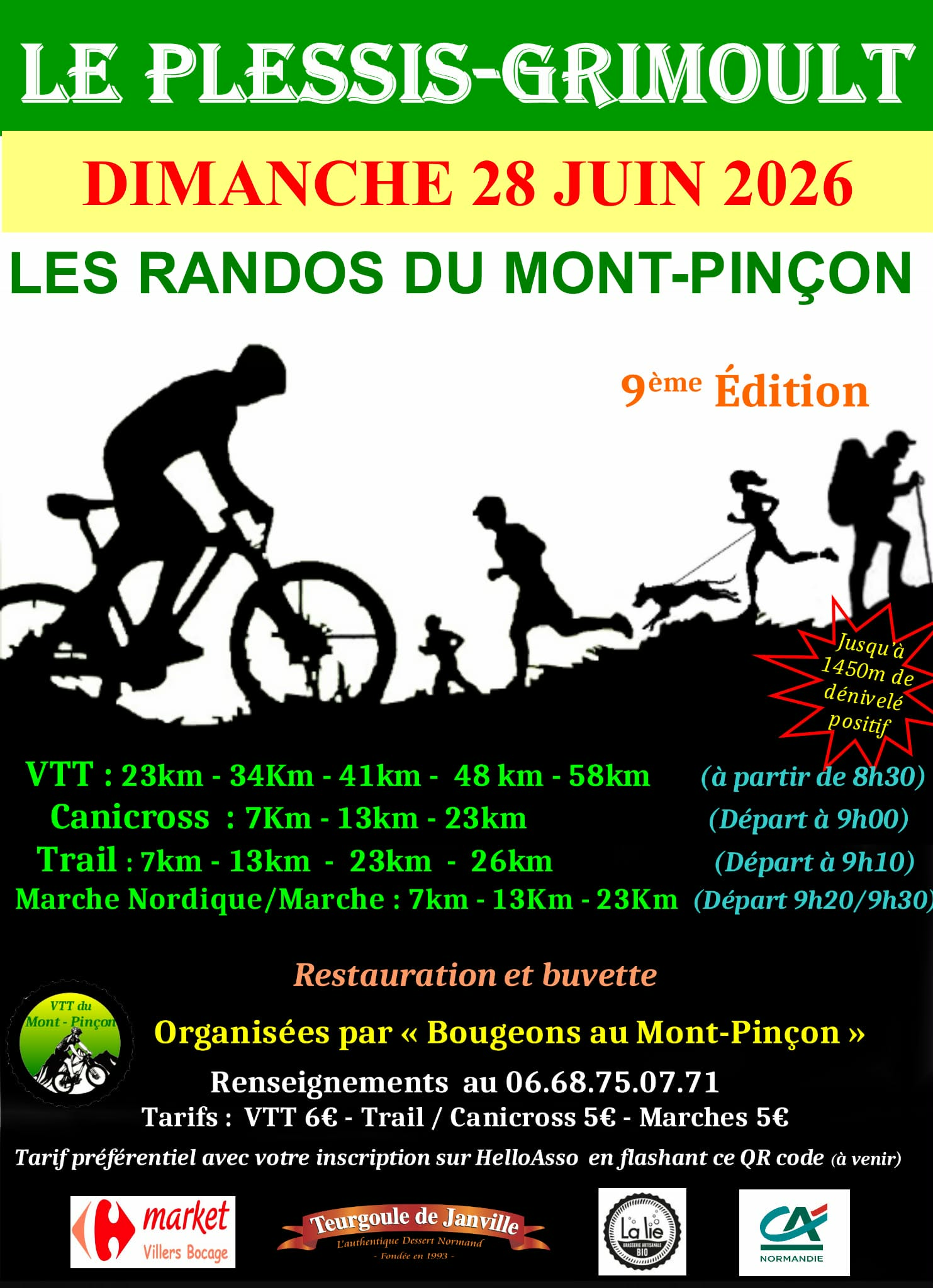 Affiche de Les Randos du Mont-Pinçon (9ème édition) au Plessis-Grimoult