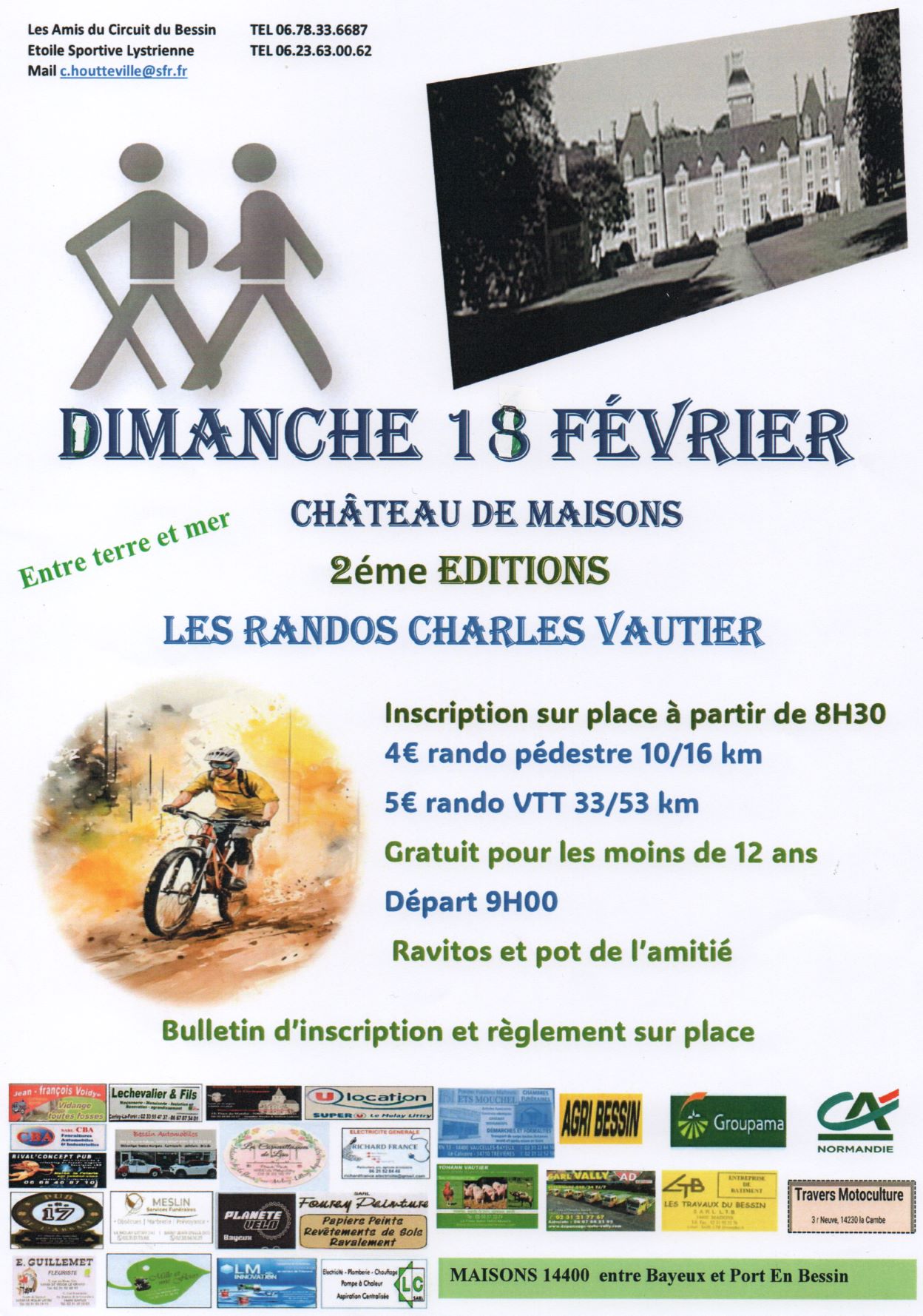 Affiche de La 3ème Rando Charles VAUTIER à Maisons