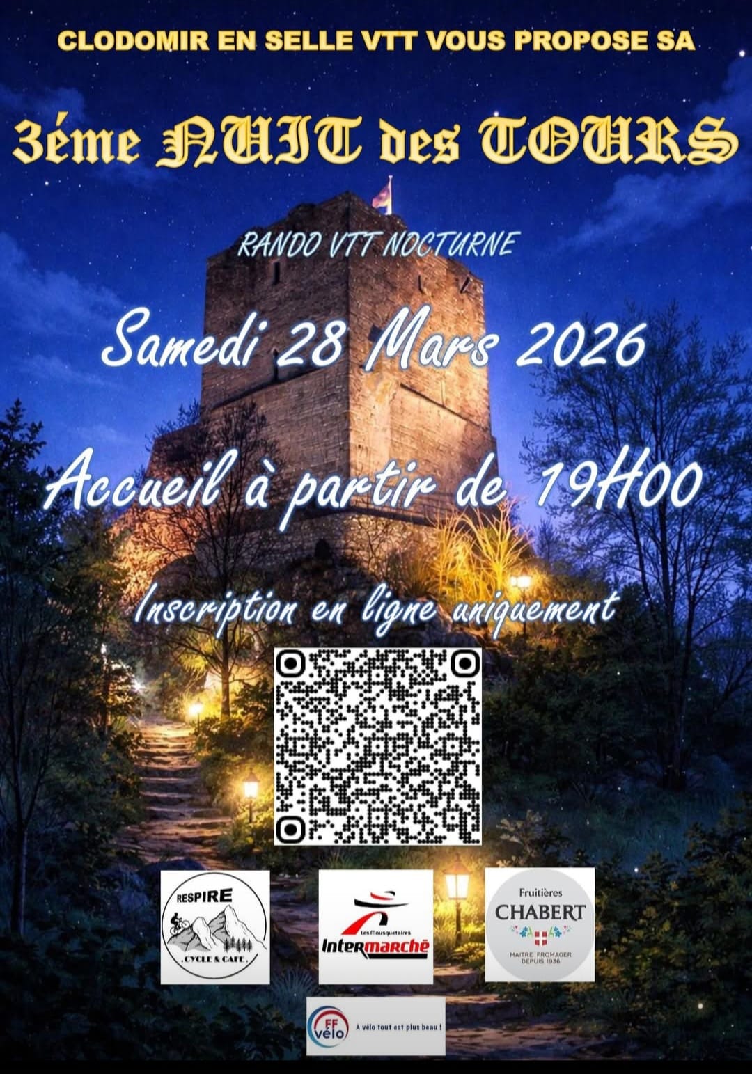 Affiche de La 3ème Nuit des Tours à Vézeronce-Curtin