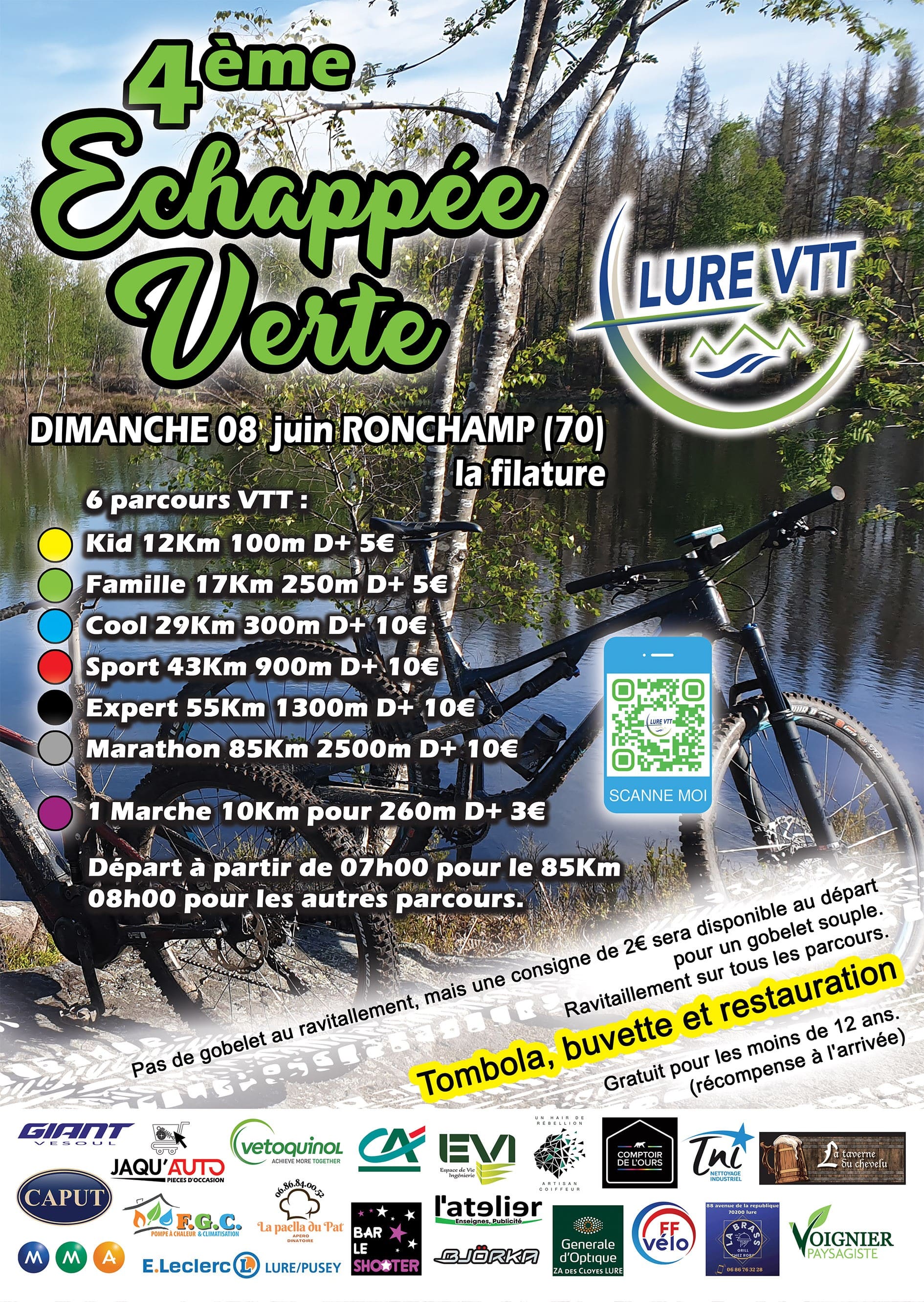 Affiche de L'échapée Verte (4ème édition) à Ronchamp