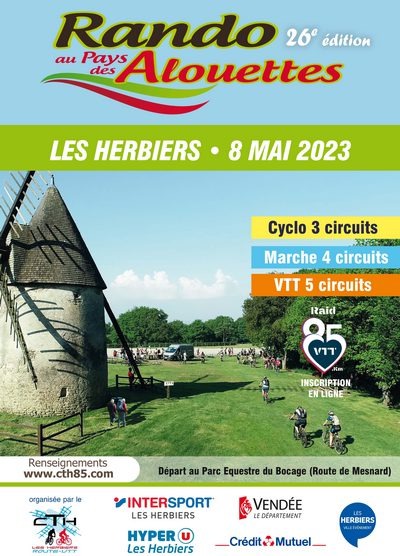 Affiche de Randonnée au Pays des Alouettes 2023 (26ème  édition) aux Herbiers