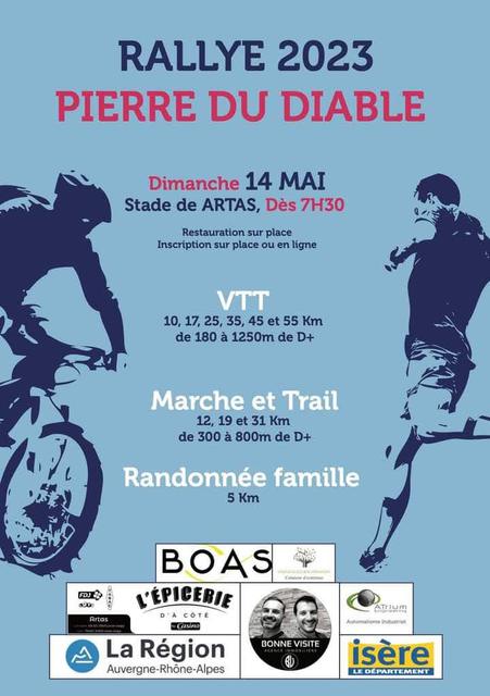 Affiche de Rallye VTT de la Pierre du Diable  à Artas