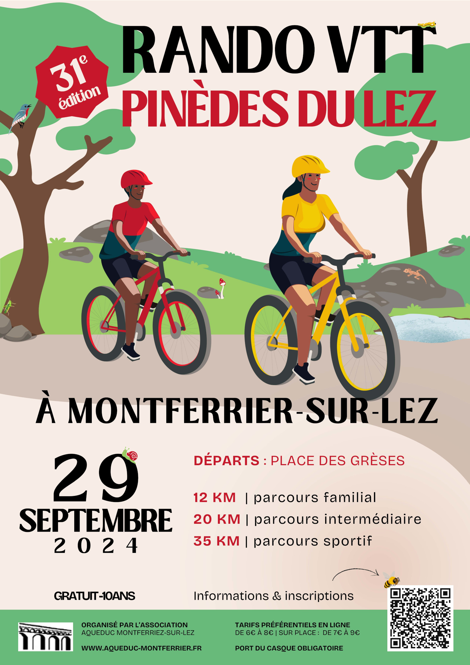 Affiche de La 31ème RANDO PINEDES DU LEZ à Montferrier-sur-Lez