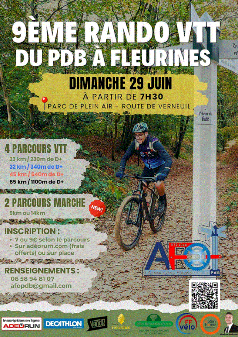 Affiche de La 9ème Randonnée du Poteau des Bâtis à Fleurines