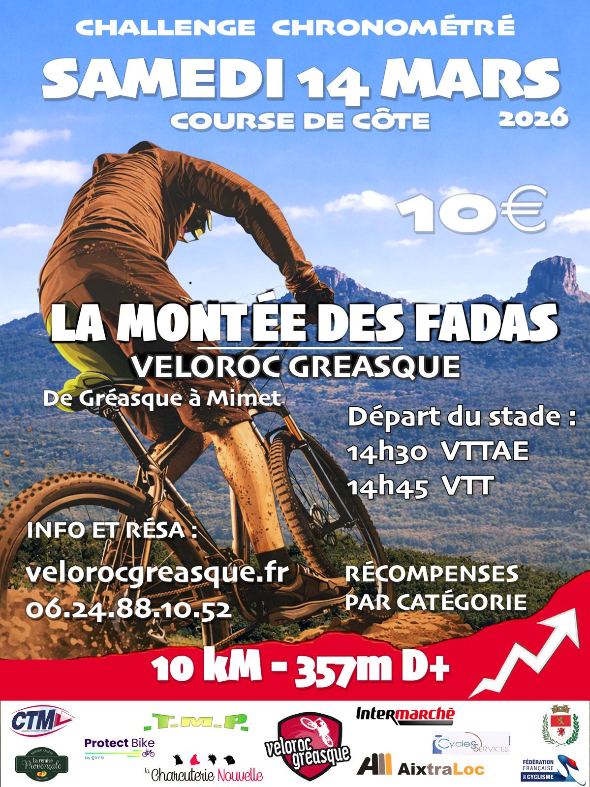 Affiche de La 1ère Montée des Fadas à Gréasque