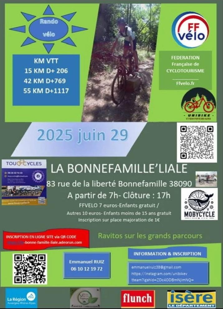 Affiche de La 3ème BONNEFAMILLEʼLIALE à Bonnefamille