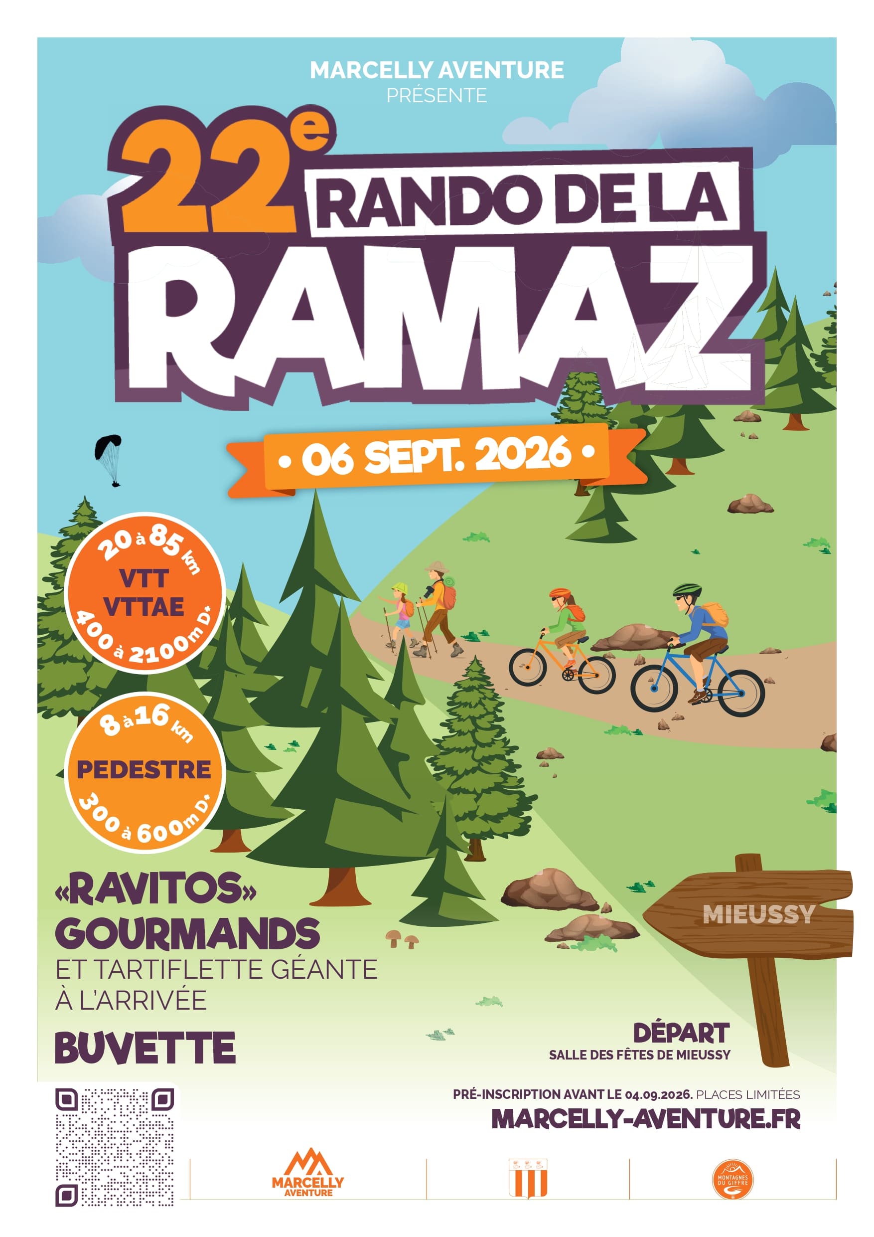 Affiche de La 22ème Rando de la Ramaz à Mieussy