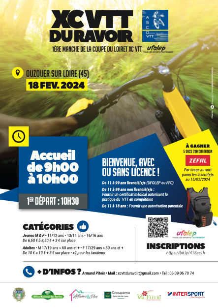 Affiche de XC VTT du Ravoir à Ouzouer-sur-Loire