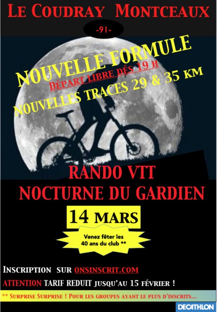Affiche de NOCTURNE DU GARDIEN 2023 (5ème  édition) au Coudray-Montceaux