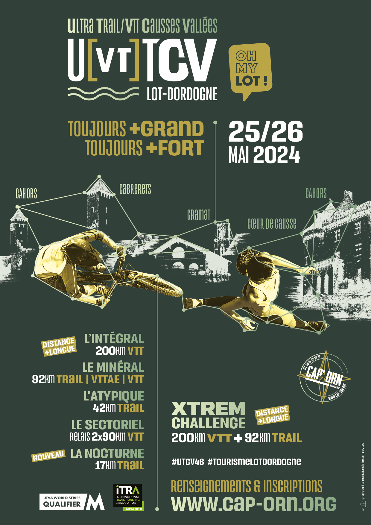 Affiche de Ultra VTT Causses Vallées Lot Dordogne (4ème édition) à Cahors