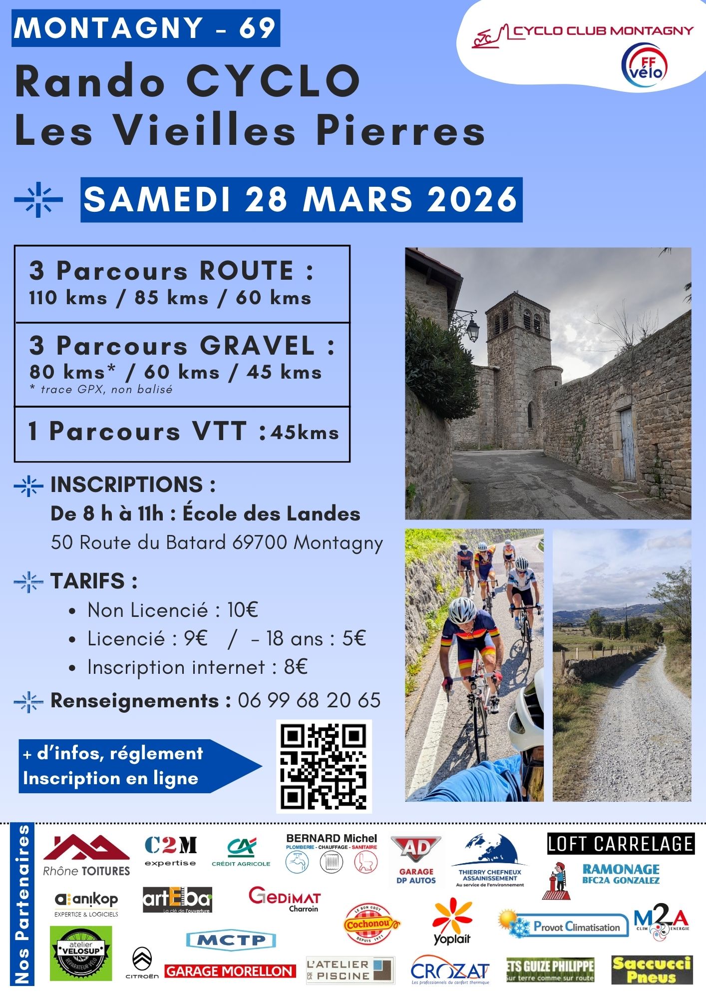 Affiche de VTT Gravel des Vieilles Pierres (3ème édition) à Montagny