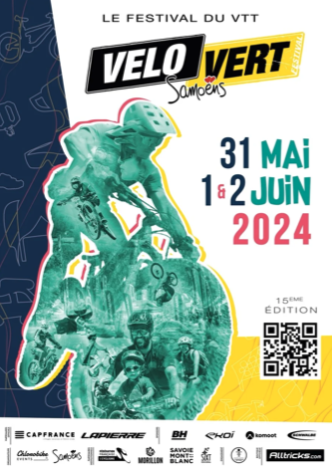 Affiche de Vélo Vert Festival (15ème édition) à Samoëns