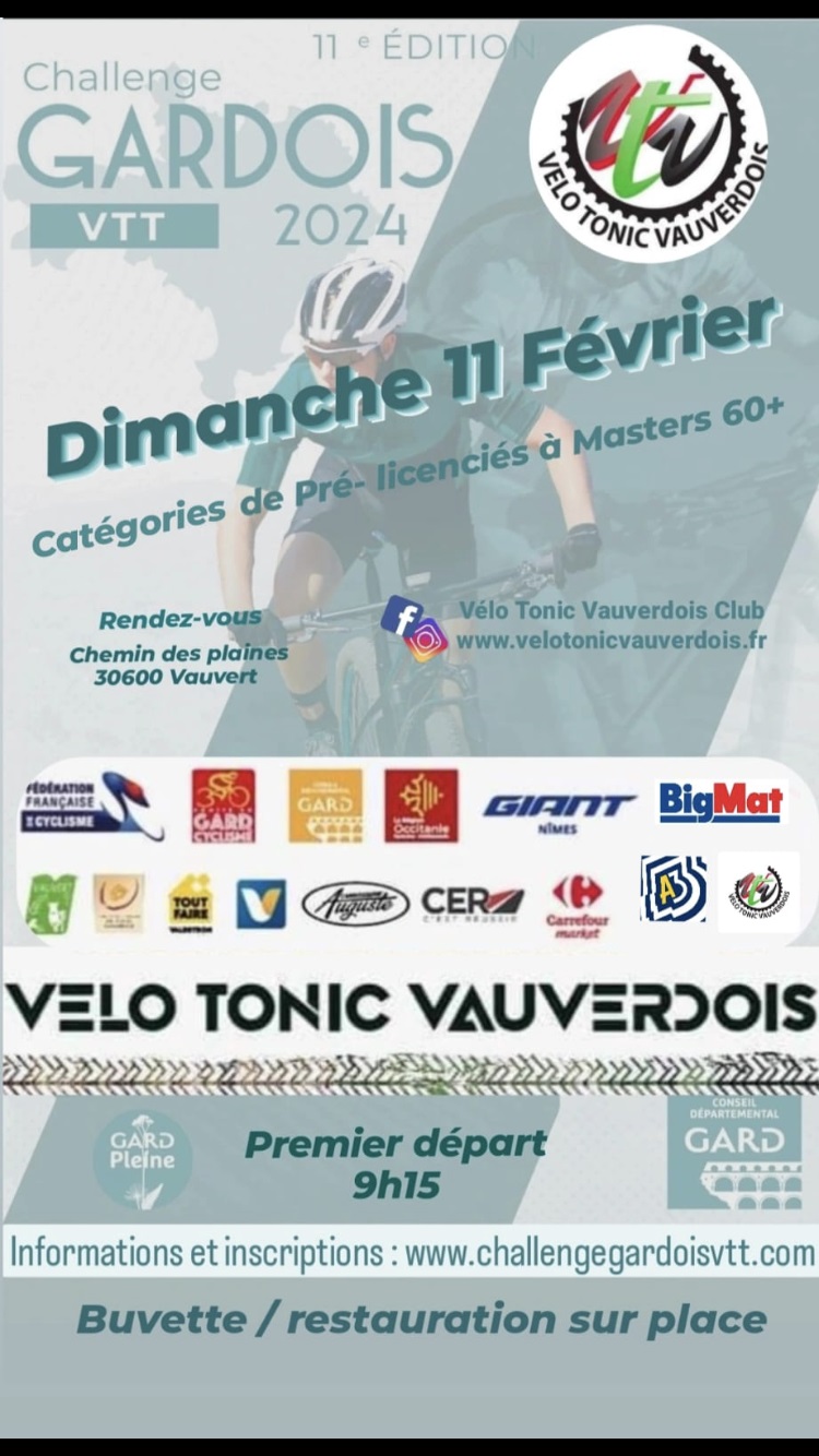 Affiche de Cours VTT Xco (5ème édition) à Vauvert
