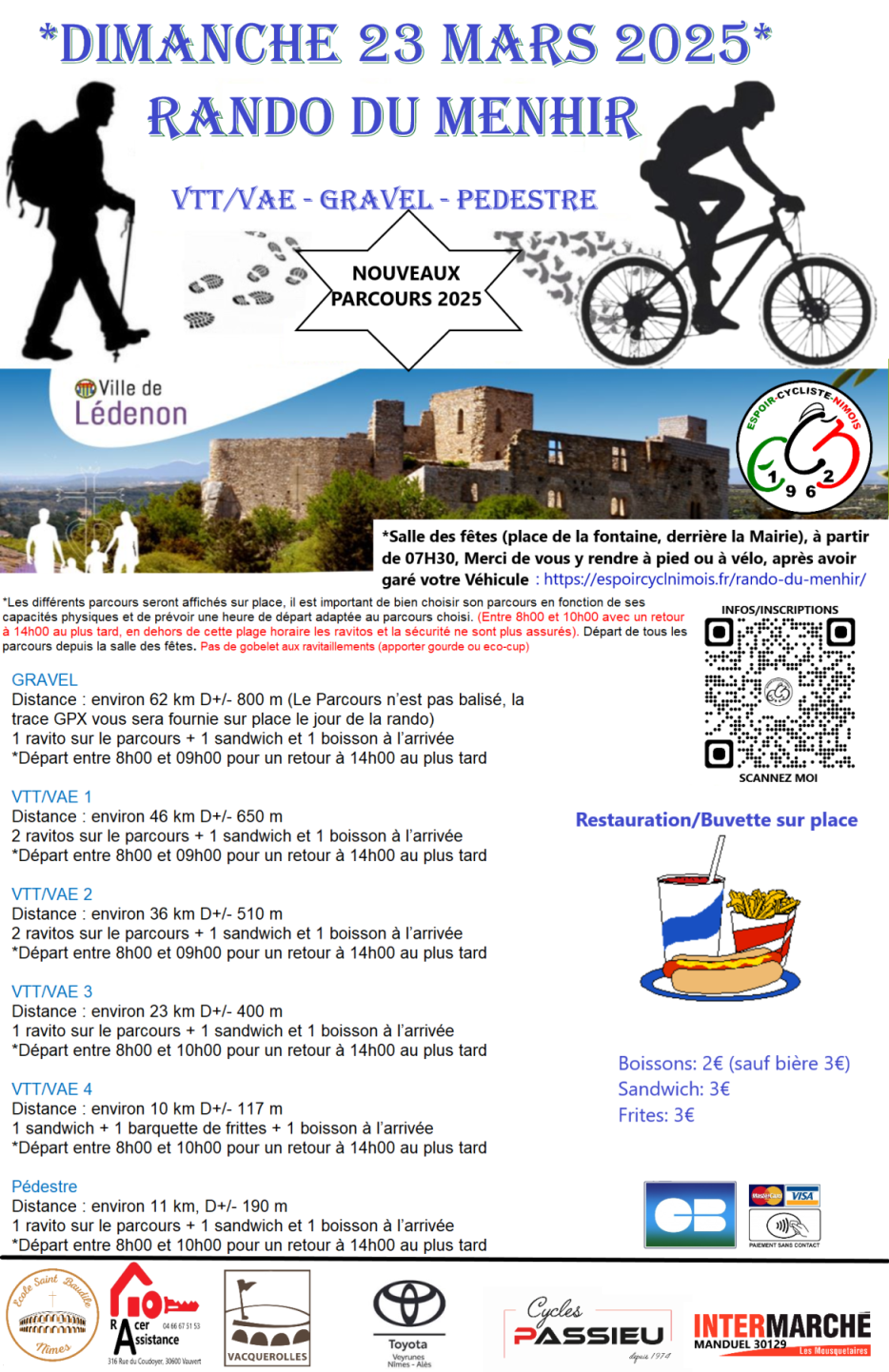 Affiche de La 7ème Rando du Menhir à Lédenon