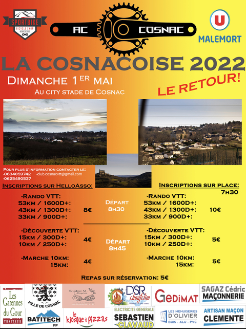Affiche de La 21ème Cosnacoise     à Cosnac