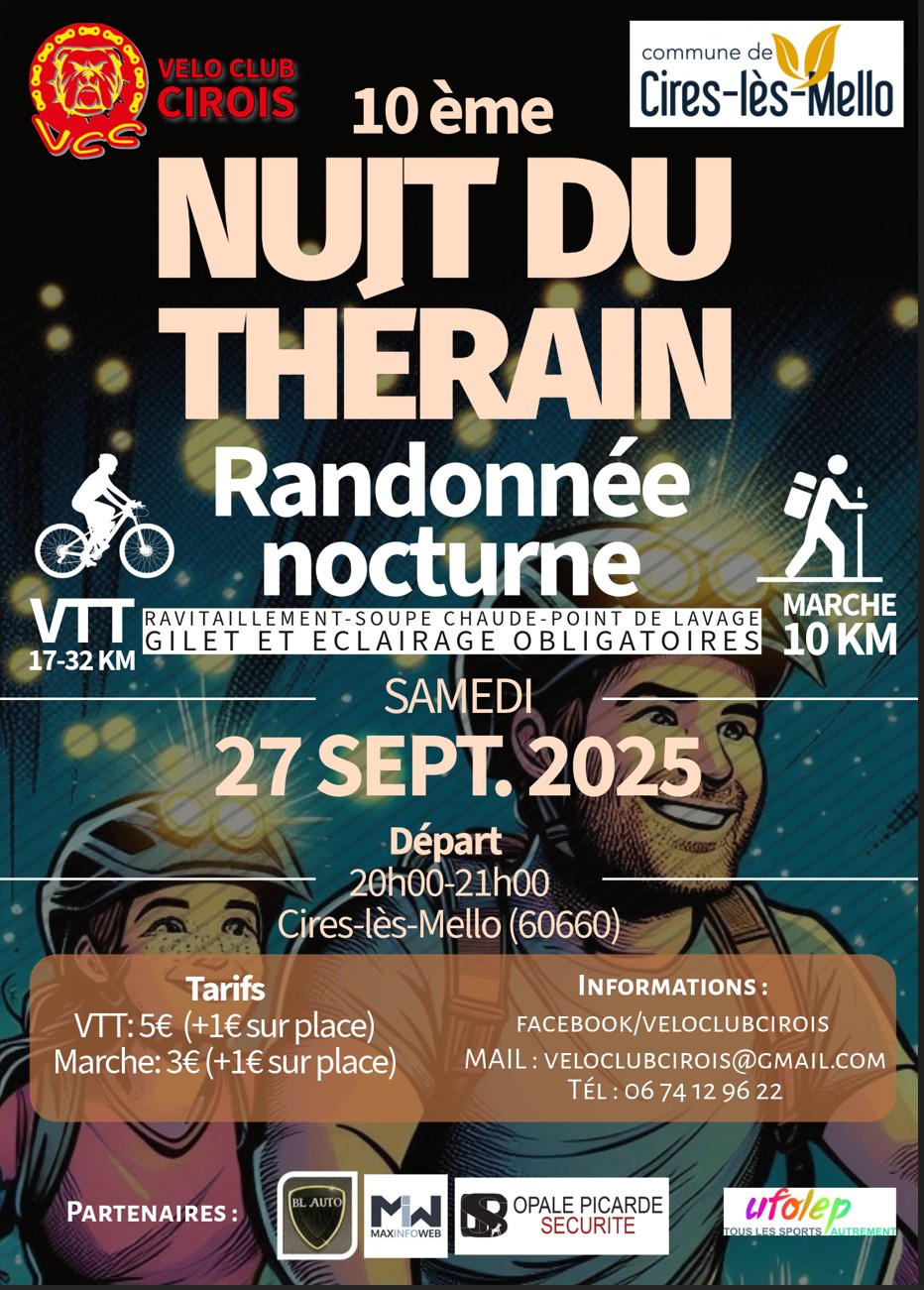 Affiche de La 10ème Nuit du Therain à Cires-lès-Mello