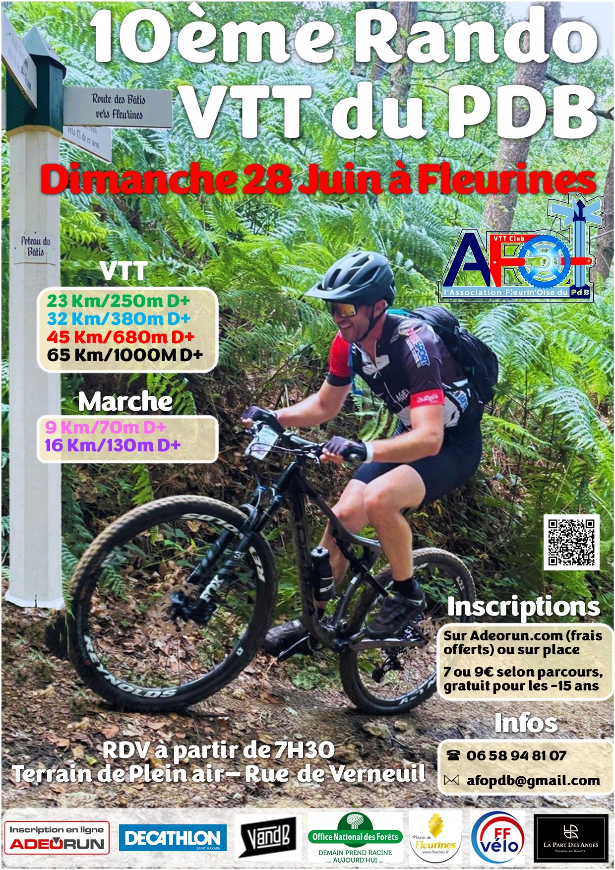Affiche de La 10ème Randonnée du Poteau des Bâtis à Fleurines