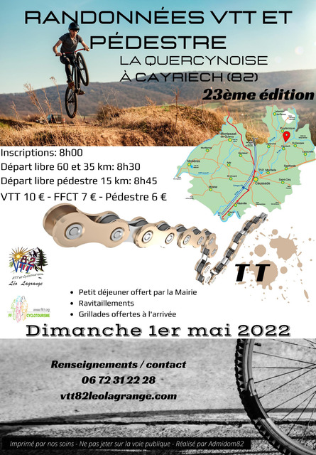 Affiche de La 23ème QUERCYNOISE à Cayriech