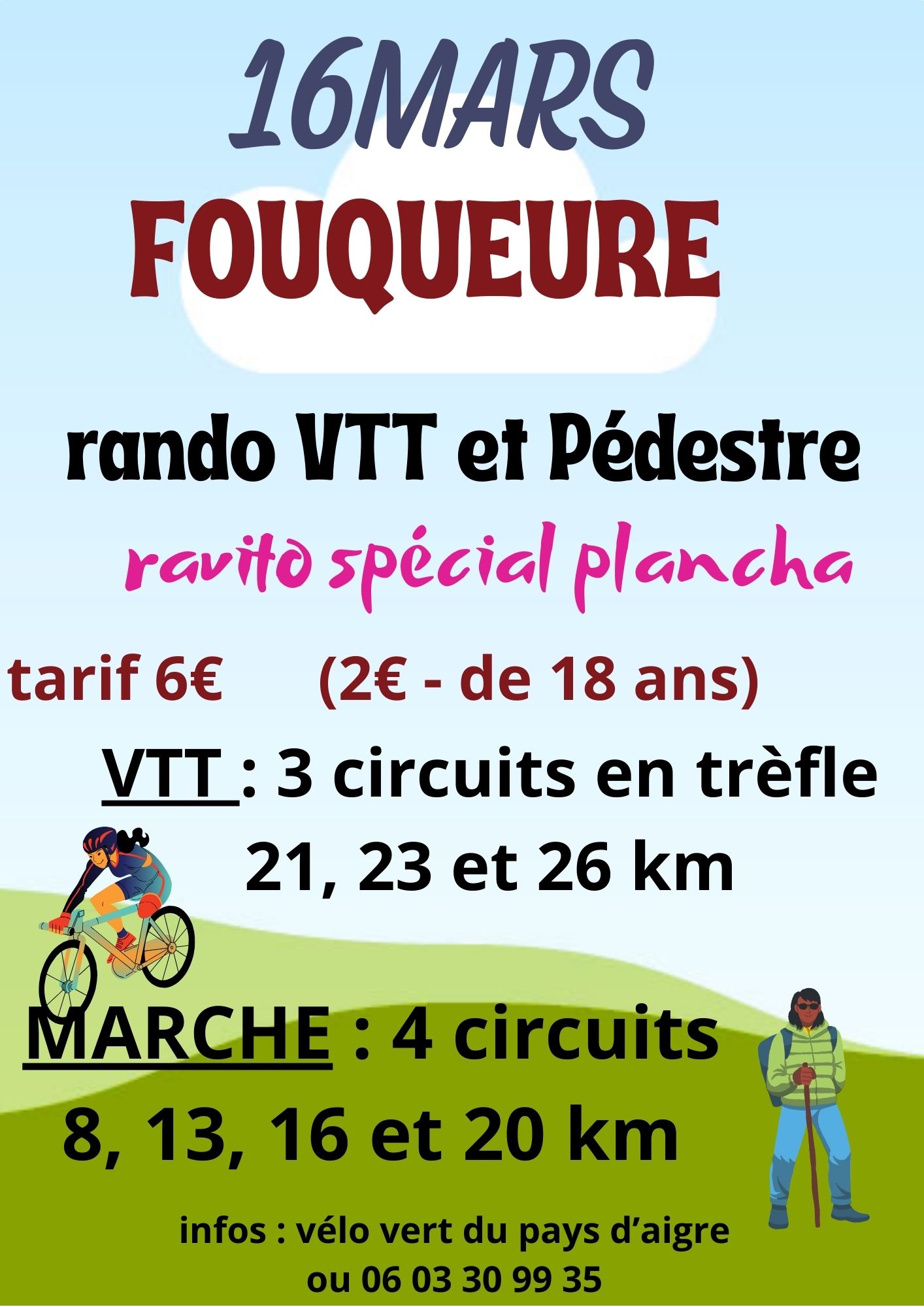 Affiche de Une randonnée VTT (10ème édition) à Fouqueure