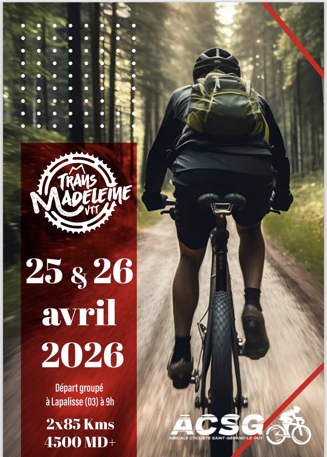 Affiche de Trans-Madeleine (3ème édition) à Lapalisse