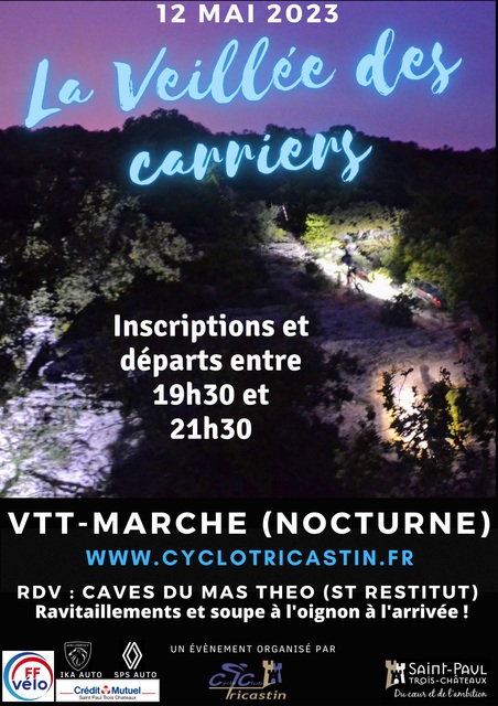 Affiche de La 9ème veillée des carriers (nocturne) à Saint-Restitut