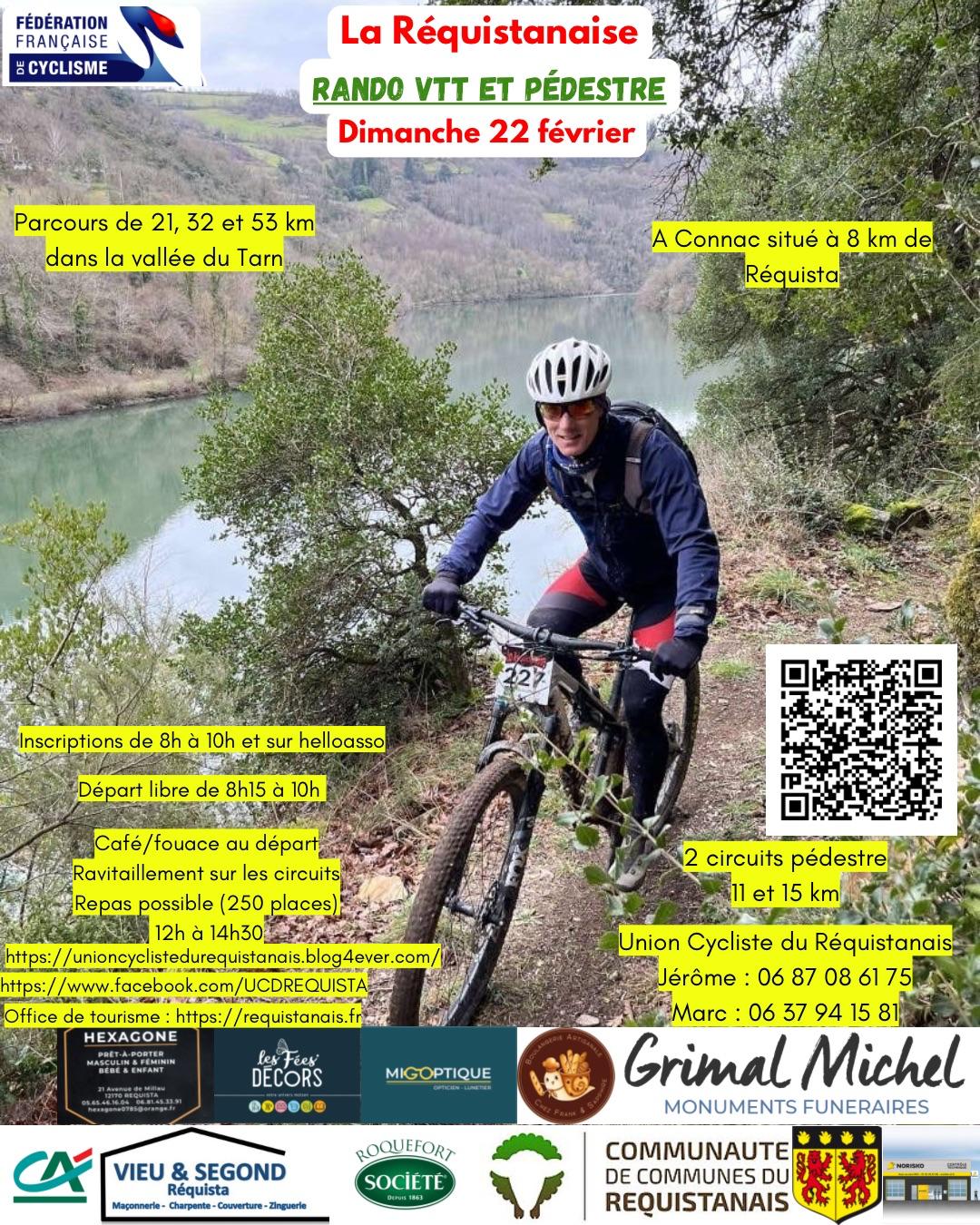 Affiche de La 27ème Requistanaise vtt à Connac