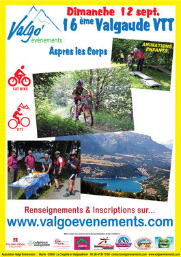 Affiche de VALGAUDE VTT (16ème  édition) à Aspres-lès-Corps