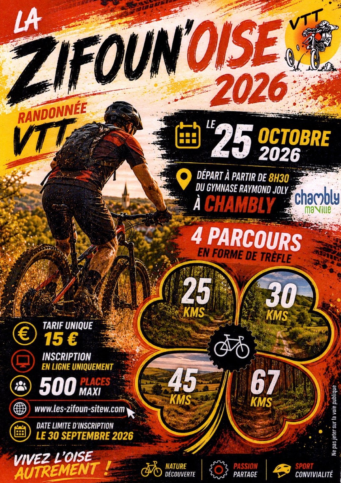 Affiche de La 11ème Zifoun'Oise "Revient" à Chambly