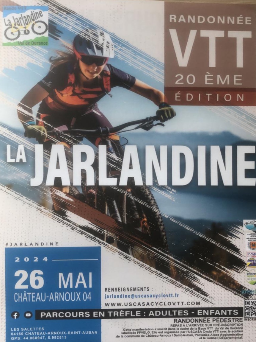 Affiche de La 20ème Jarlandine à Château-Arnoux-Saint-Auban