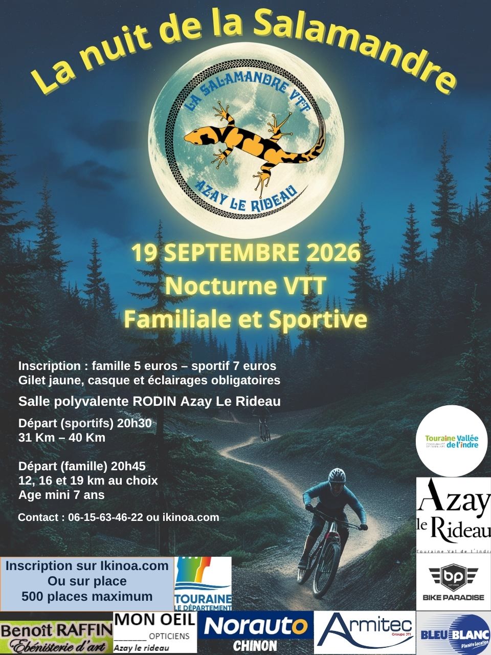 Affiche de La 8ème nuit de la Salamandre à Azay-le-Rideau