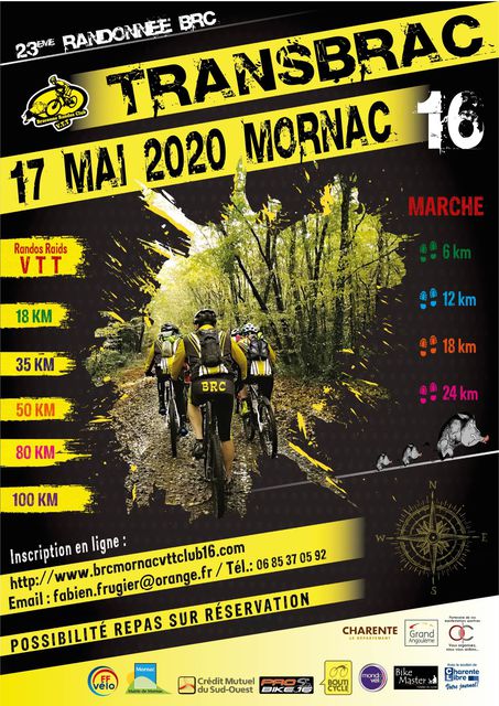 Affiche de Rando-Raid VTT - Marche (23ème  édition) à Mornac
