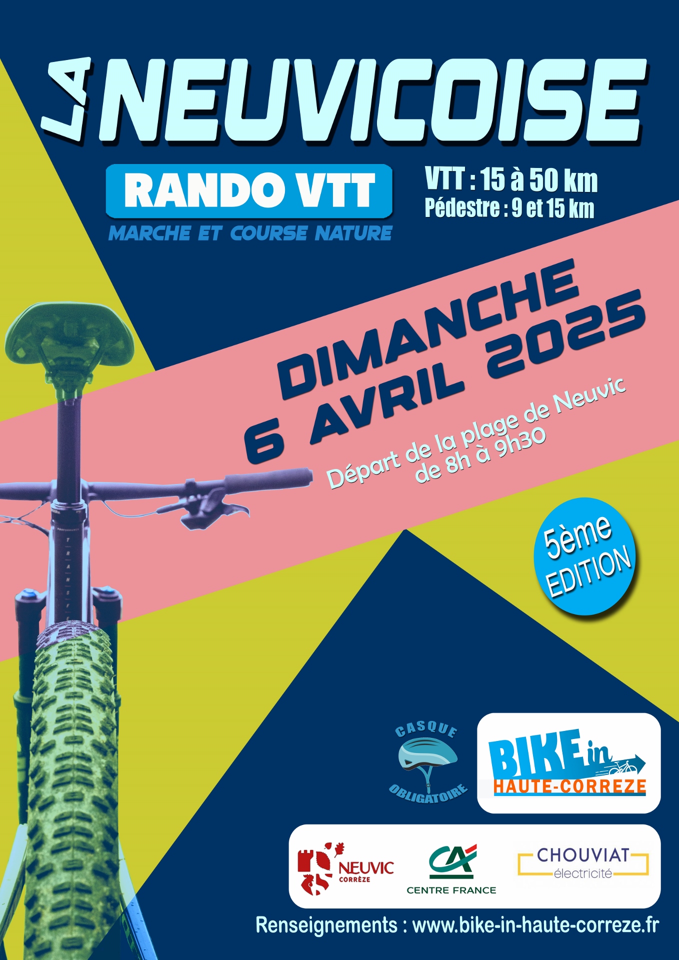 Affiche de La 5ème Rando VTT la Neuvicoise à Neuvic