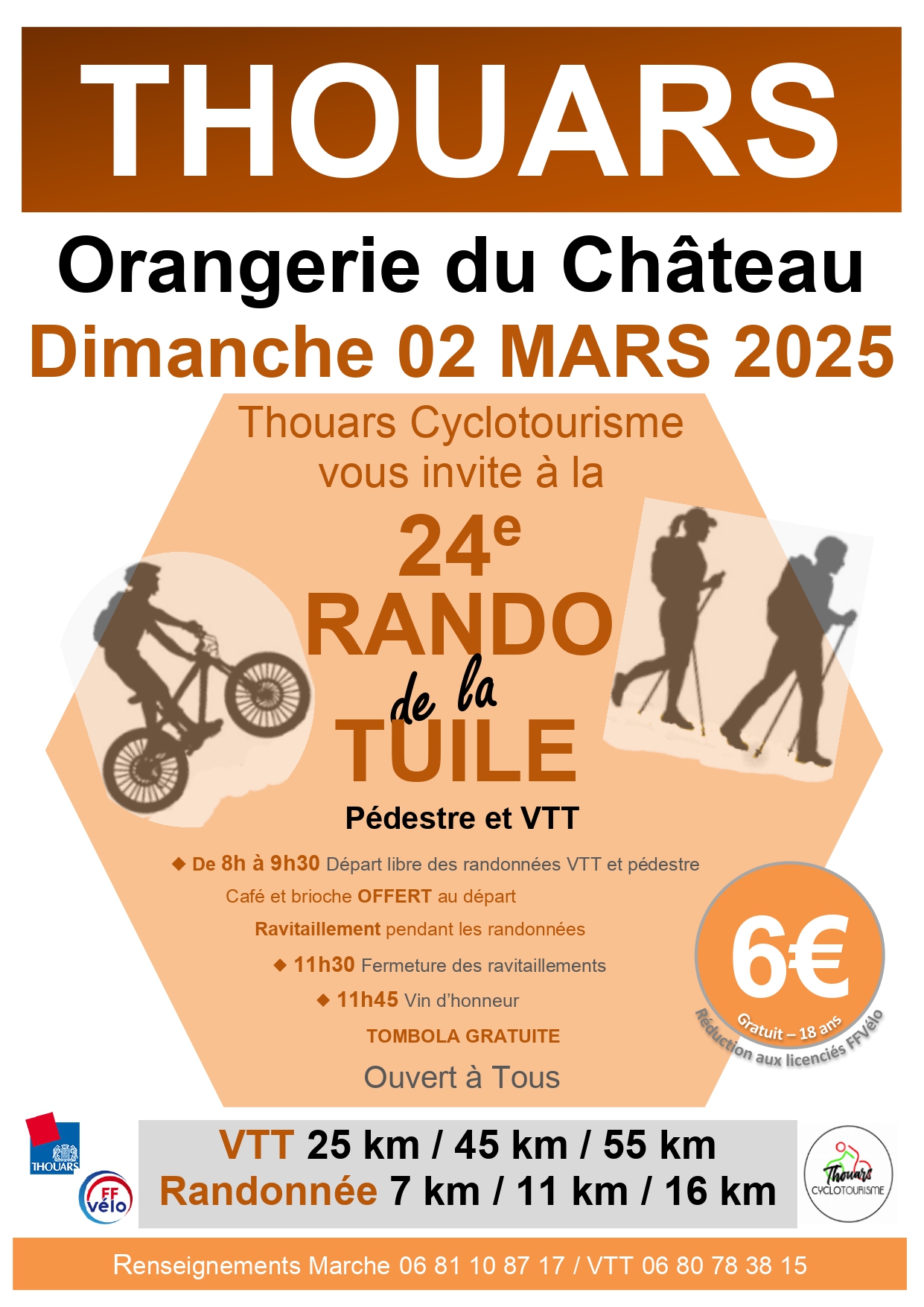 Affiche de La 24ème Rando de la tuile à Thouars