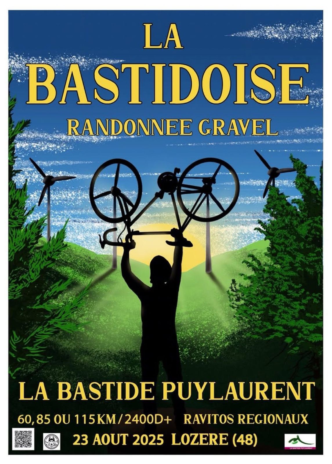 Affiche de La 1ère Bastidoise randonnée Gravel à La Bastide-Puylaurent