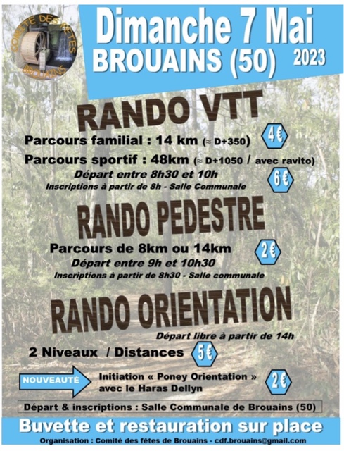 Affiche de Journée Randos (3ème  édition) à Brouains