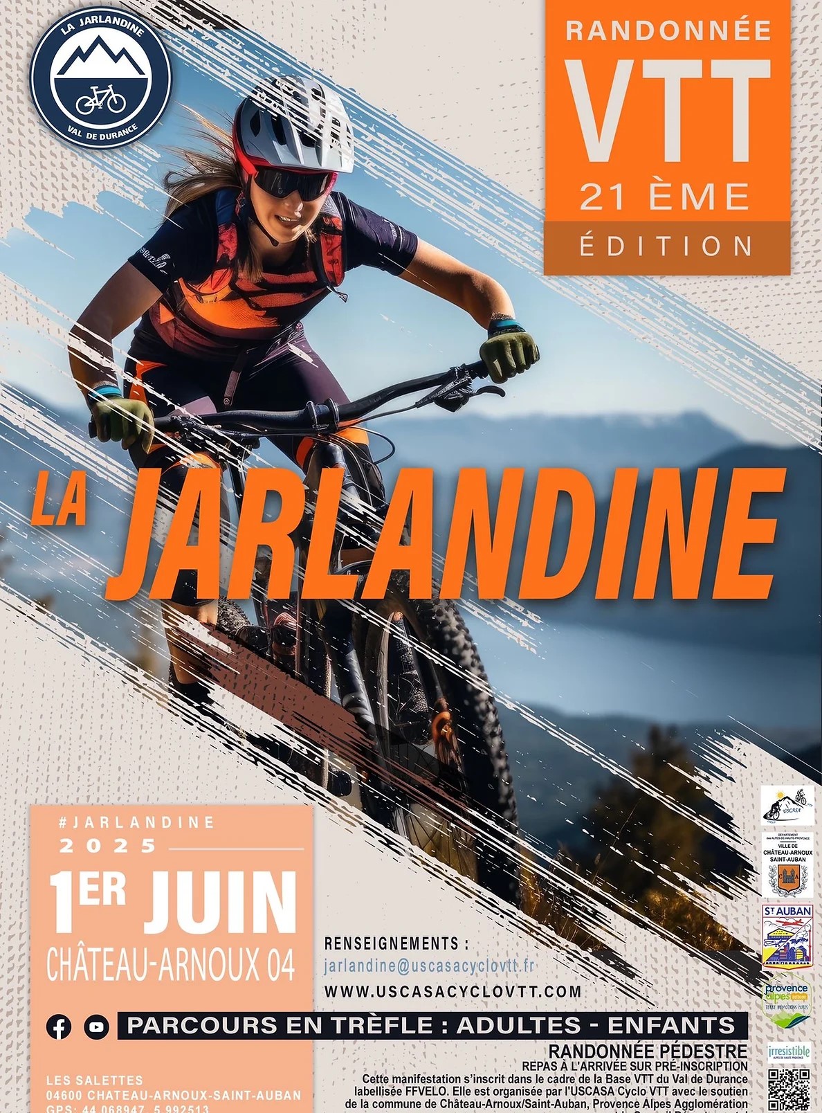 Affiche de La 21ème Jarlandine à Château-Arnoux-Saint-Auban