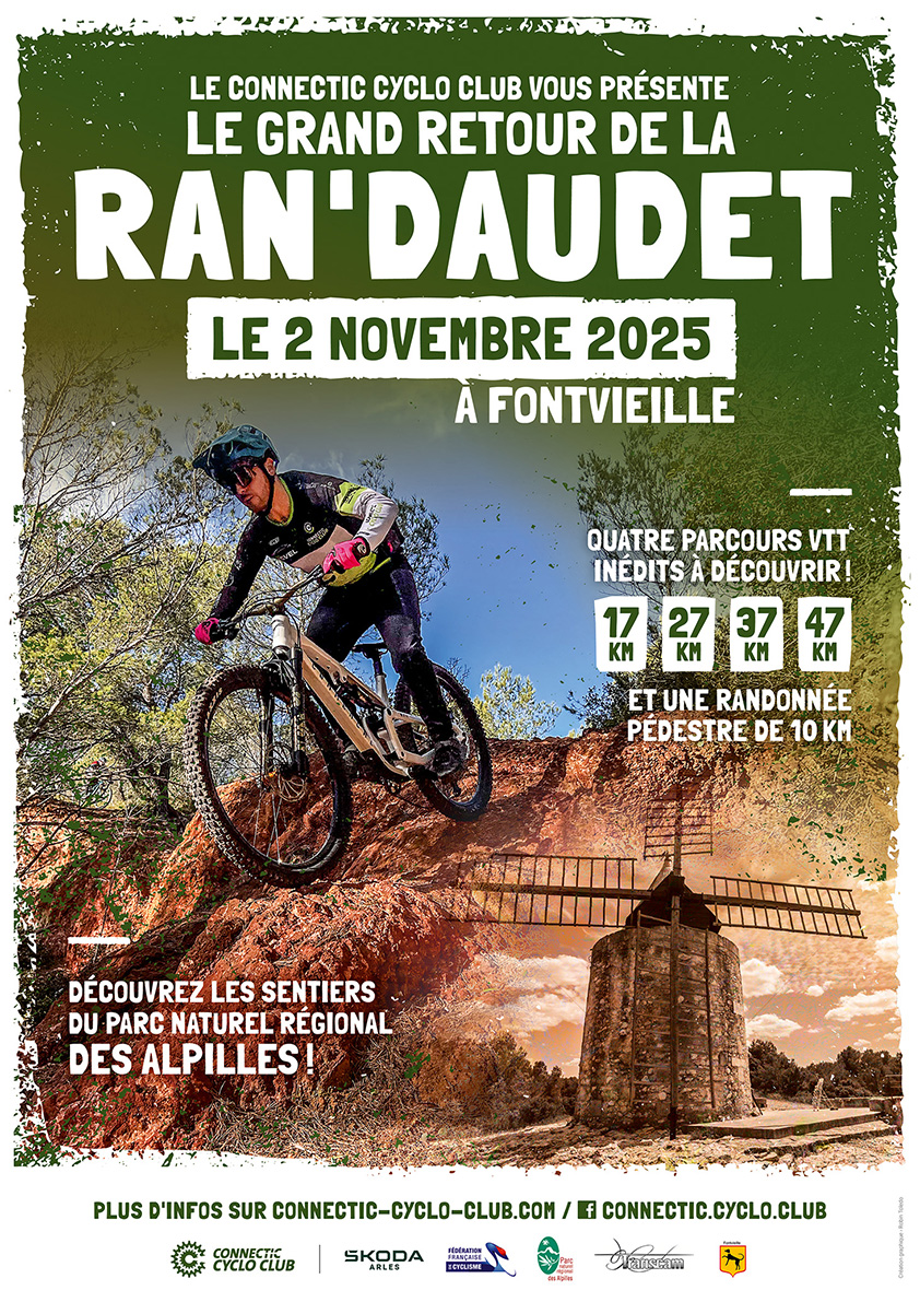 Affiche de La 6ème Ran'Daudet à Fontvieille