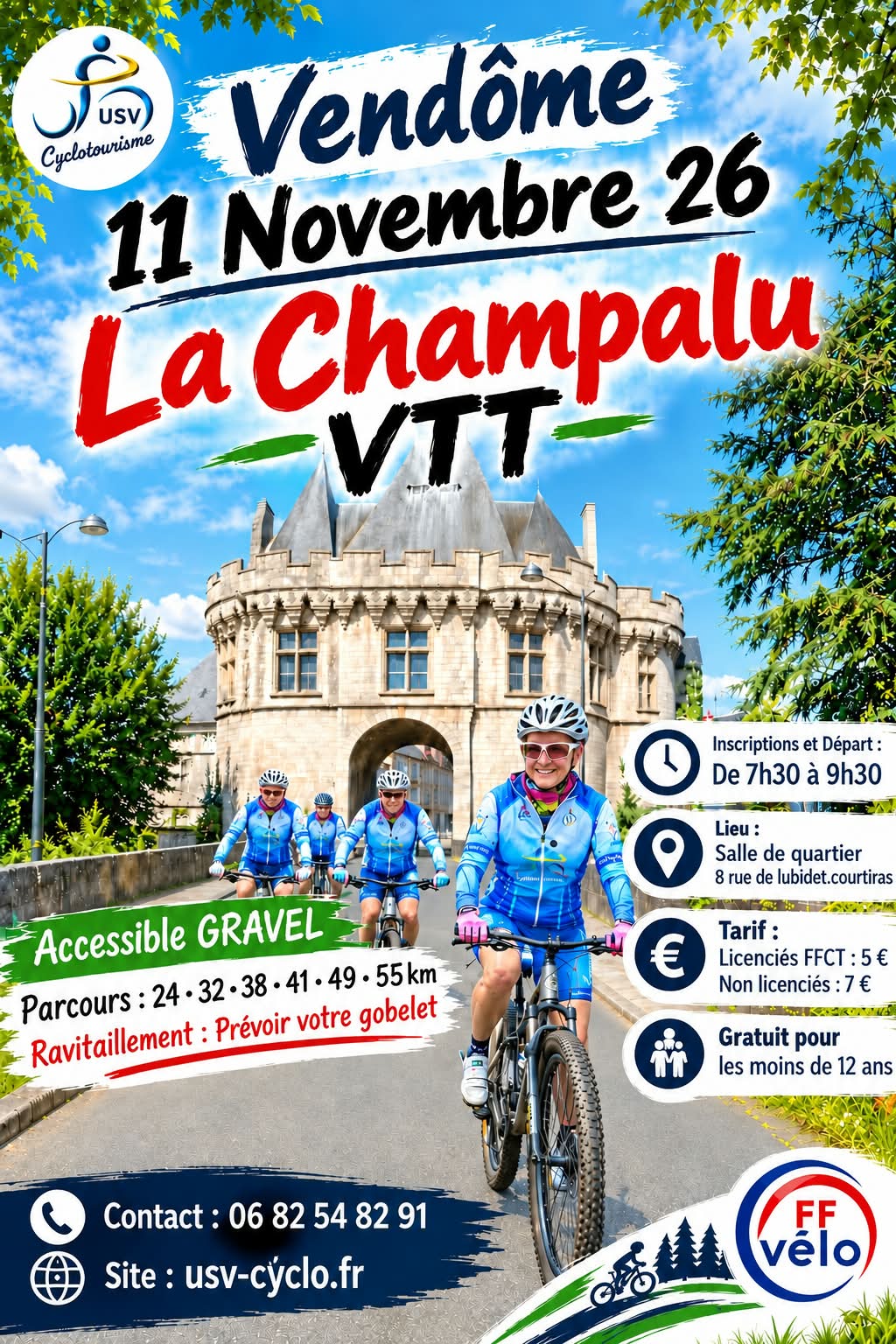 Affiche de Une randonnée VTT : La Champalu (26ème édition) à Vendôme