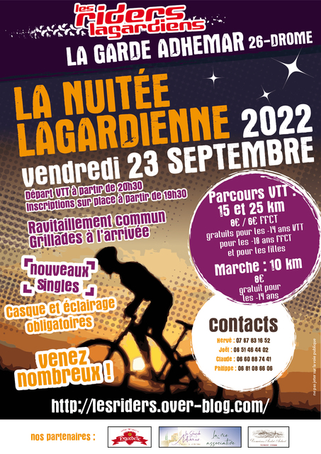 Affiche de La 18ème Nuitée Lagardienne à La Garde-Adhémar