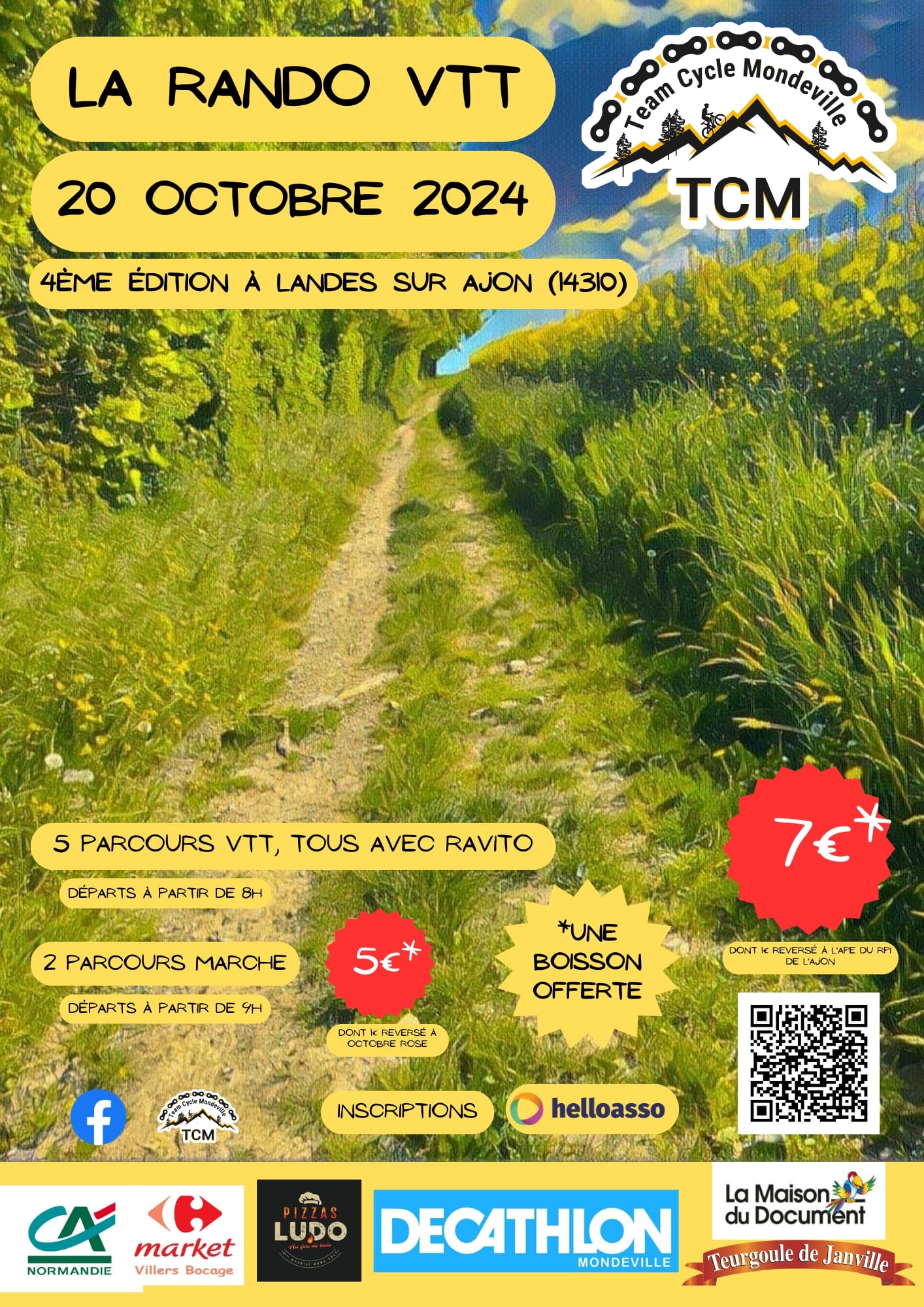 Affiche de La 4ème Rando TCM à Landes-sur-Ajon